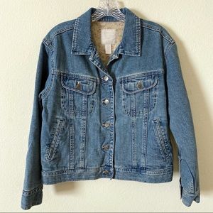 J.Jill Lined Denim Jean Jacket